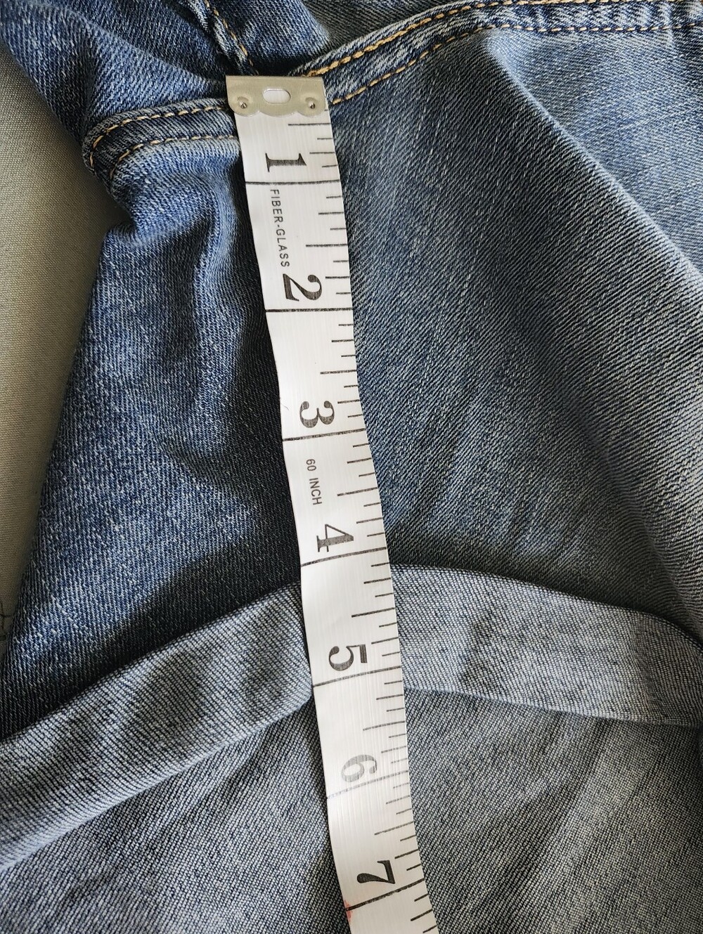 Signature Gold by Levi Strauss Light Blue Mid Ride Women's Shorts. - Picture 6 of 9